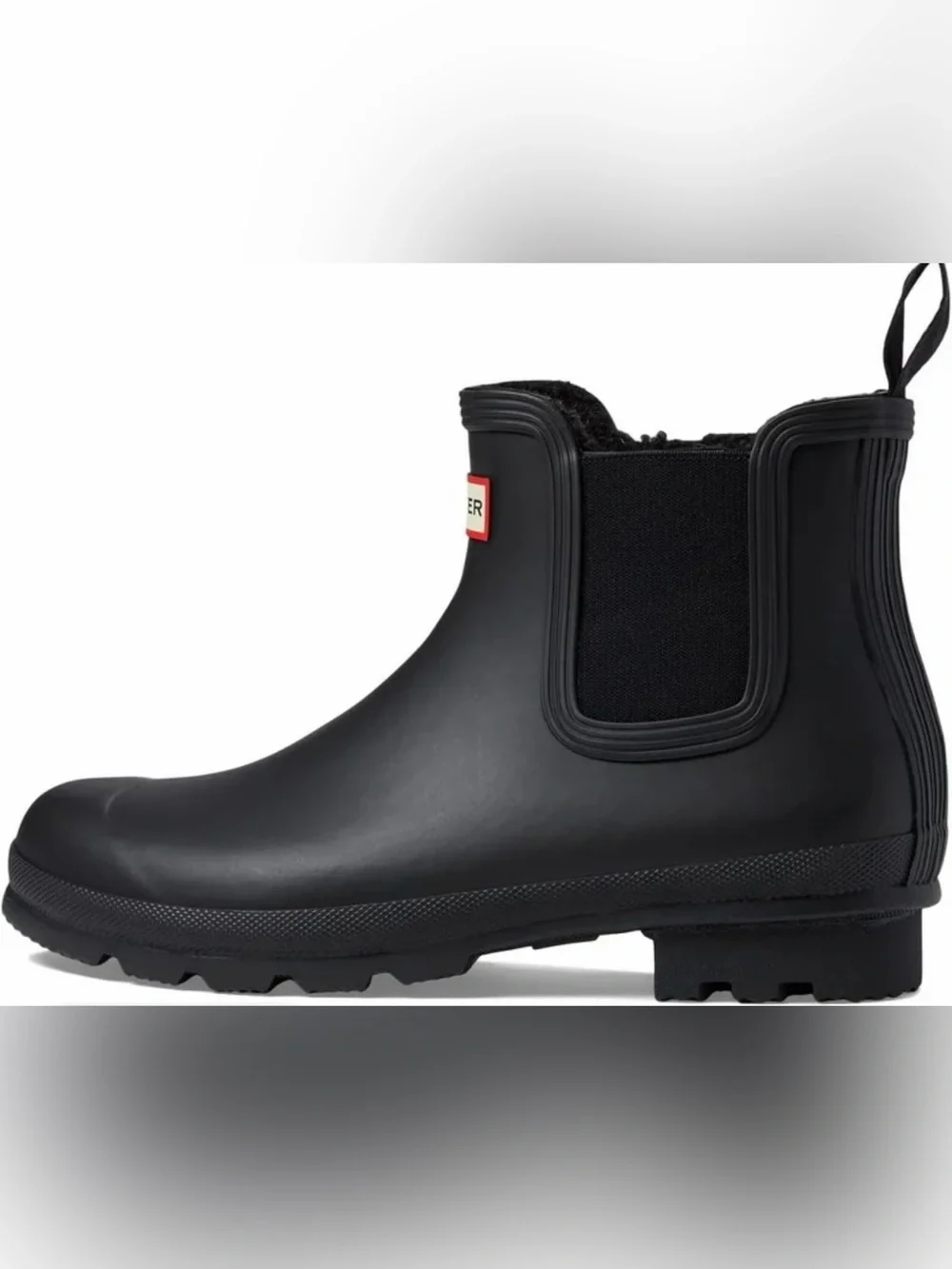Hunter Men’s Matte Black Chelsea Rain Boot